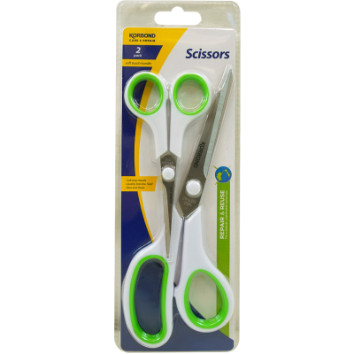 Korbond 2 Pack Soft Touch Handle Scissors
