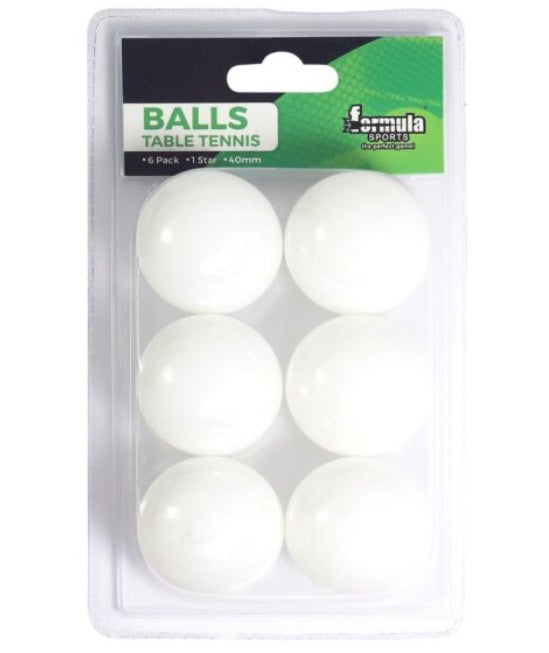 Table Tennis Balls 40mm 6pcs