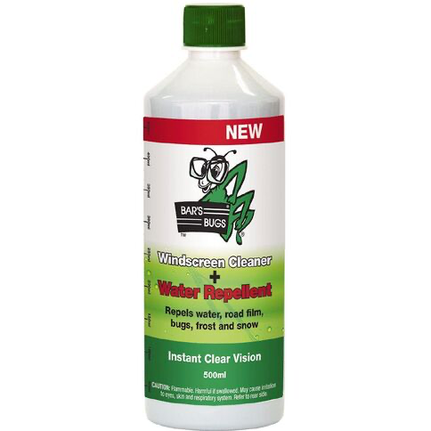 Bars Bugs Windscreen Cleaner & Water Repellent 500ml