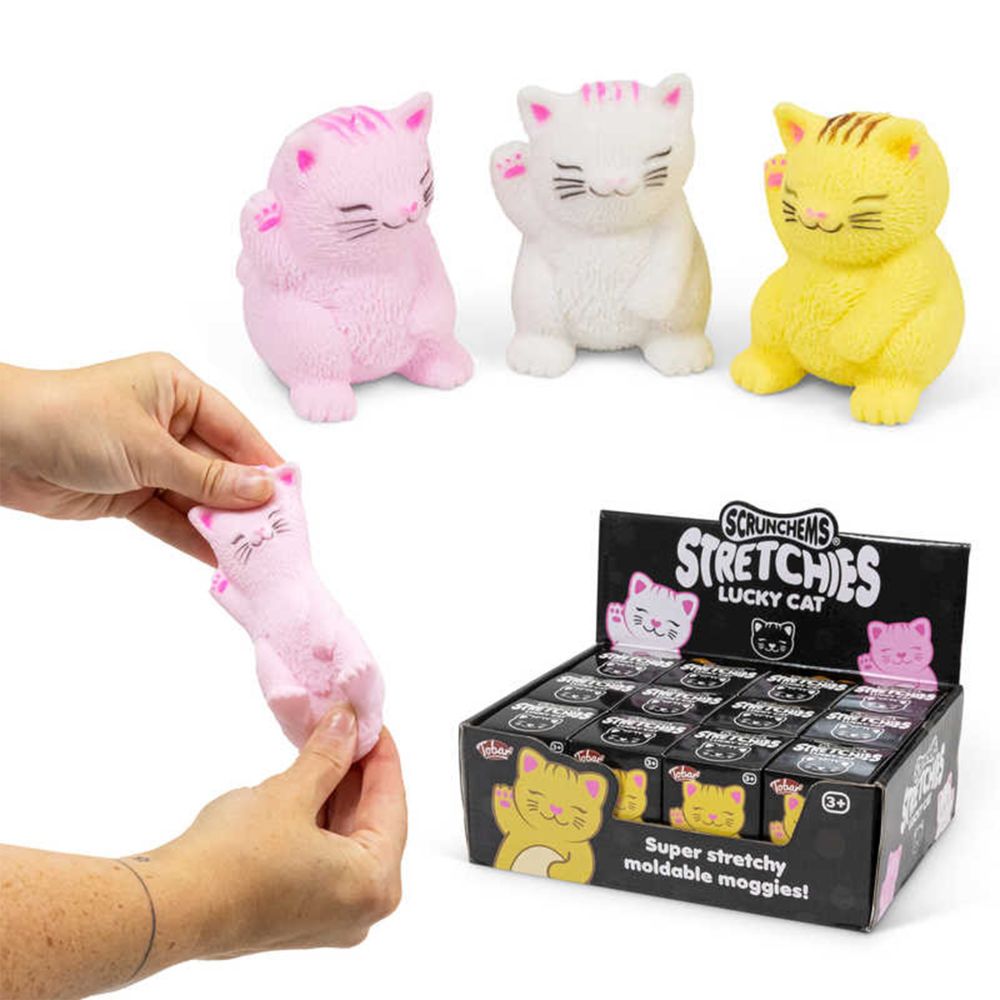 Stretchies Lucky Cat Asstd