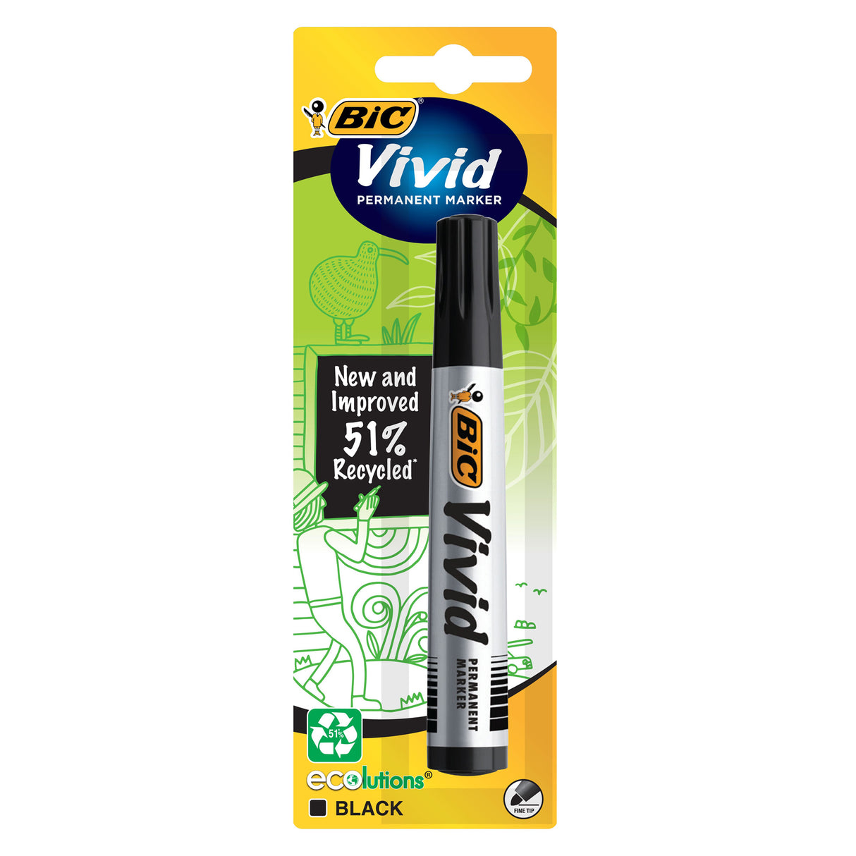 Bic Vivid Fine Black - H/Sell