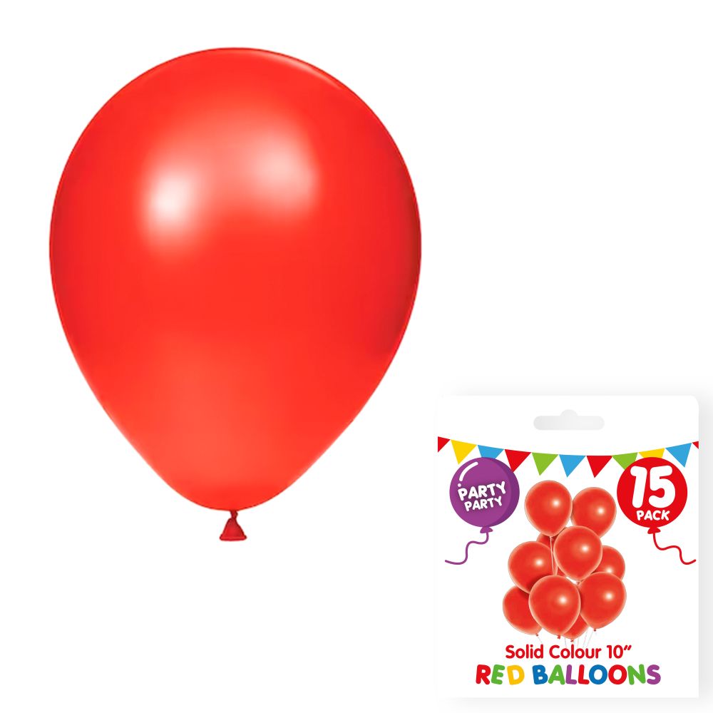 Balloons Red 25cm - 15pc