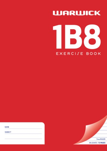 Warwick Exercise Book 1B8