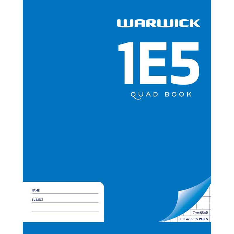Warwick Exercise Book 1E5