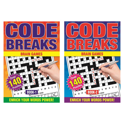 Code Break Books Code Breaks Puzzle Book 160pg – Entell Ltd