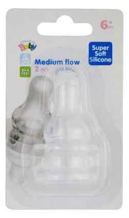 Med Flow Silicone Teats 2pc