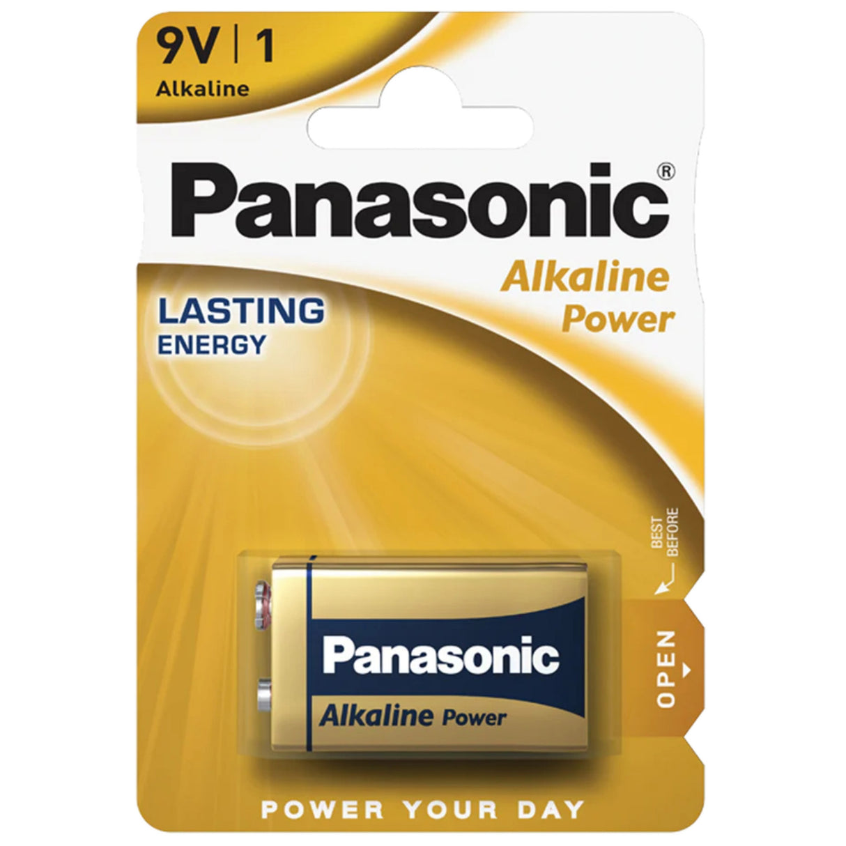Panasonic Gold 9V Alkaline Battery - 1pk