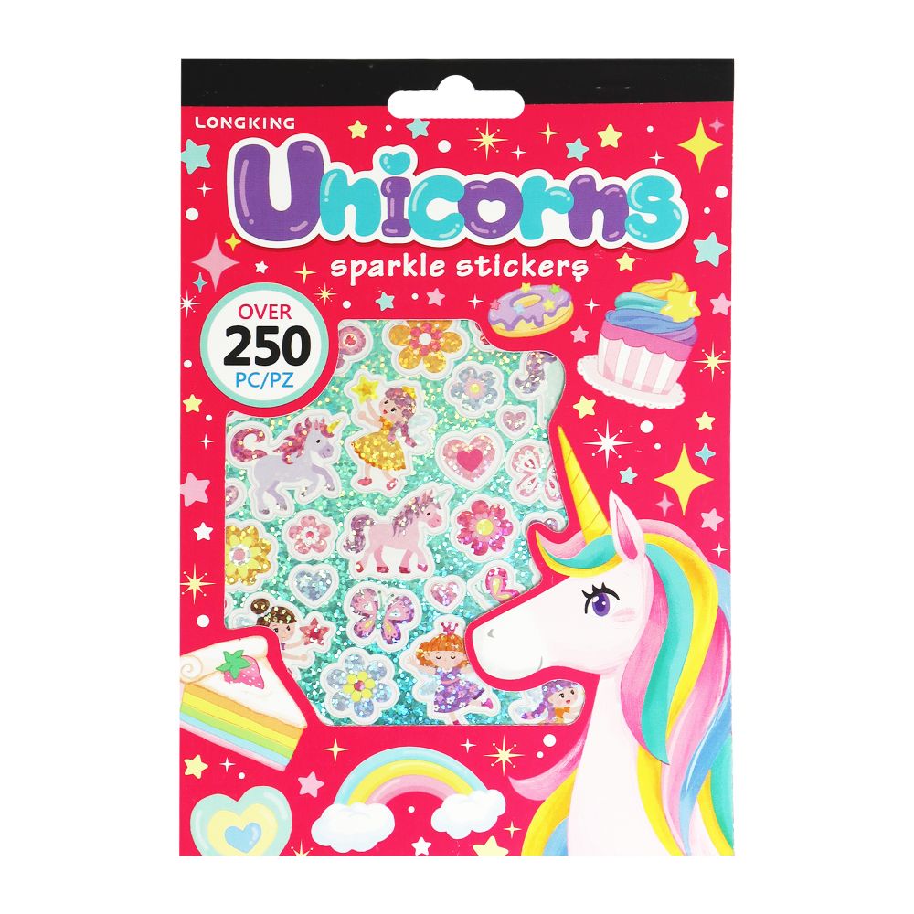 Sticker Pad Sparkly - Unicorns