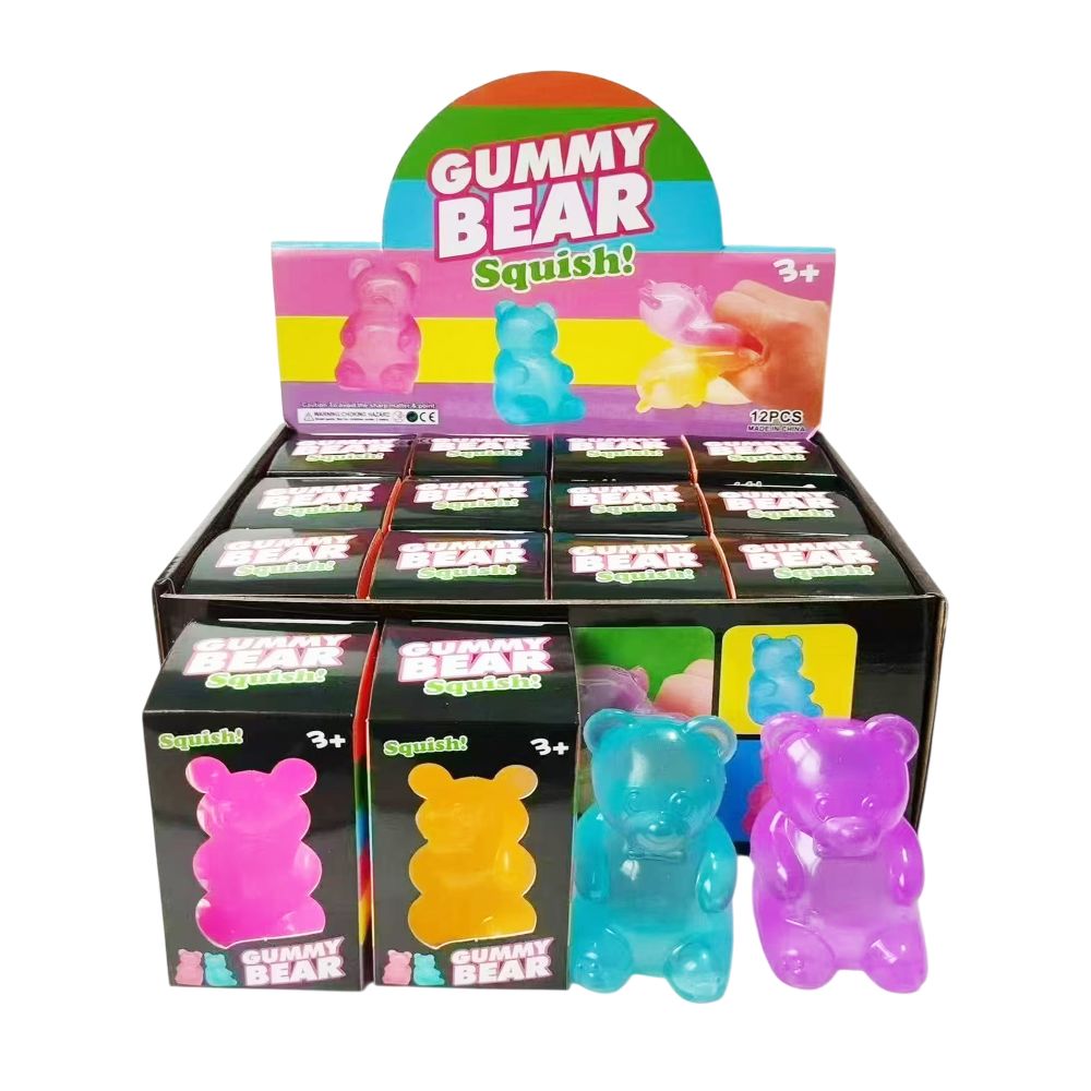 Squishy Maltose Gummy Bear 4asst 8.5cm