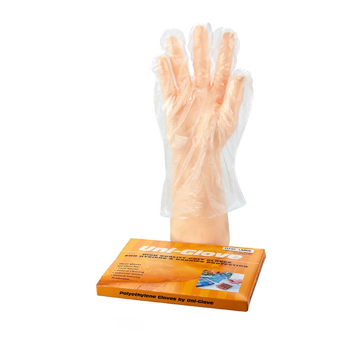 Bastion PE Clear Uni-Glove - Large