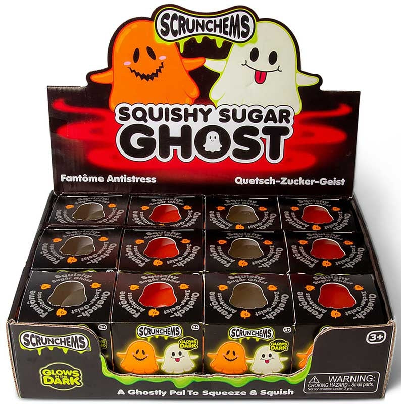 Scrunchems Glow In The Dark Sugar Ghost - 2 Assorted Colours