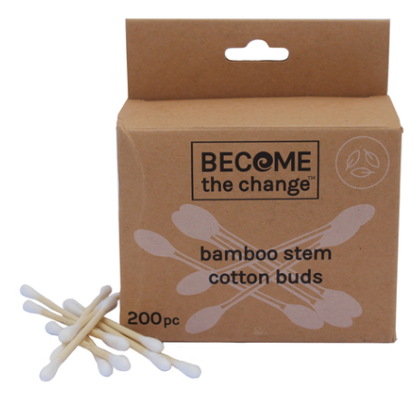Cotton Tips with Bamboo Stem 200pk