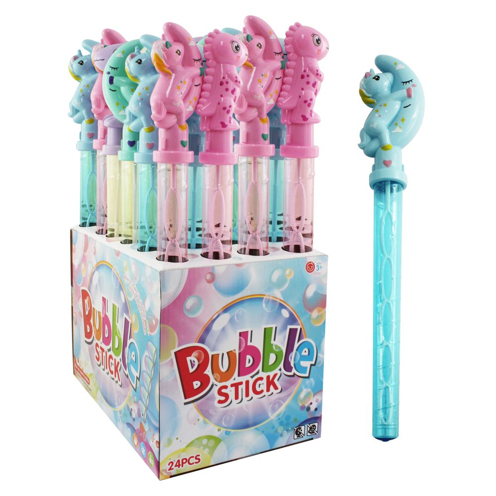 Bubble Wand Asstd Dinos & Unicorns