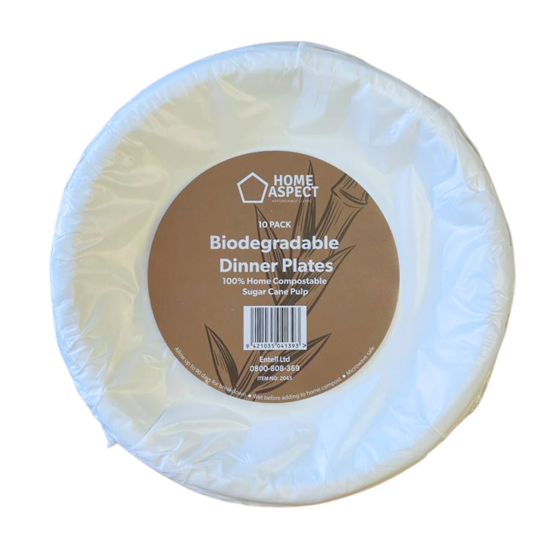 Biodegradable Dinner Plates 26cm 10pk