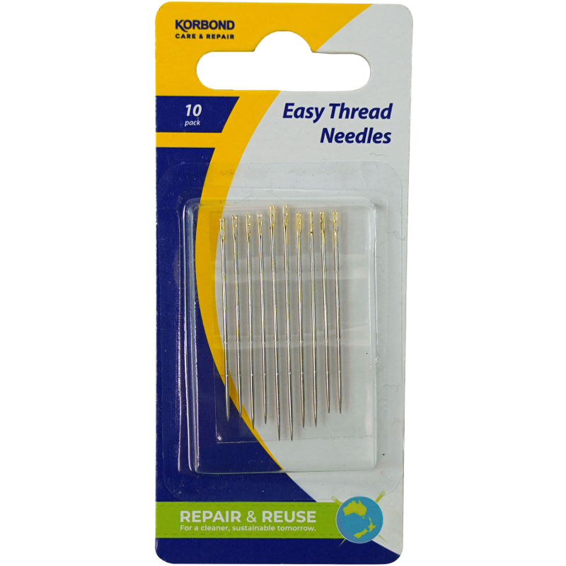 Korbond Easy Thread Needles 10pk
