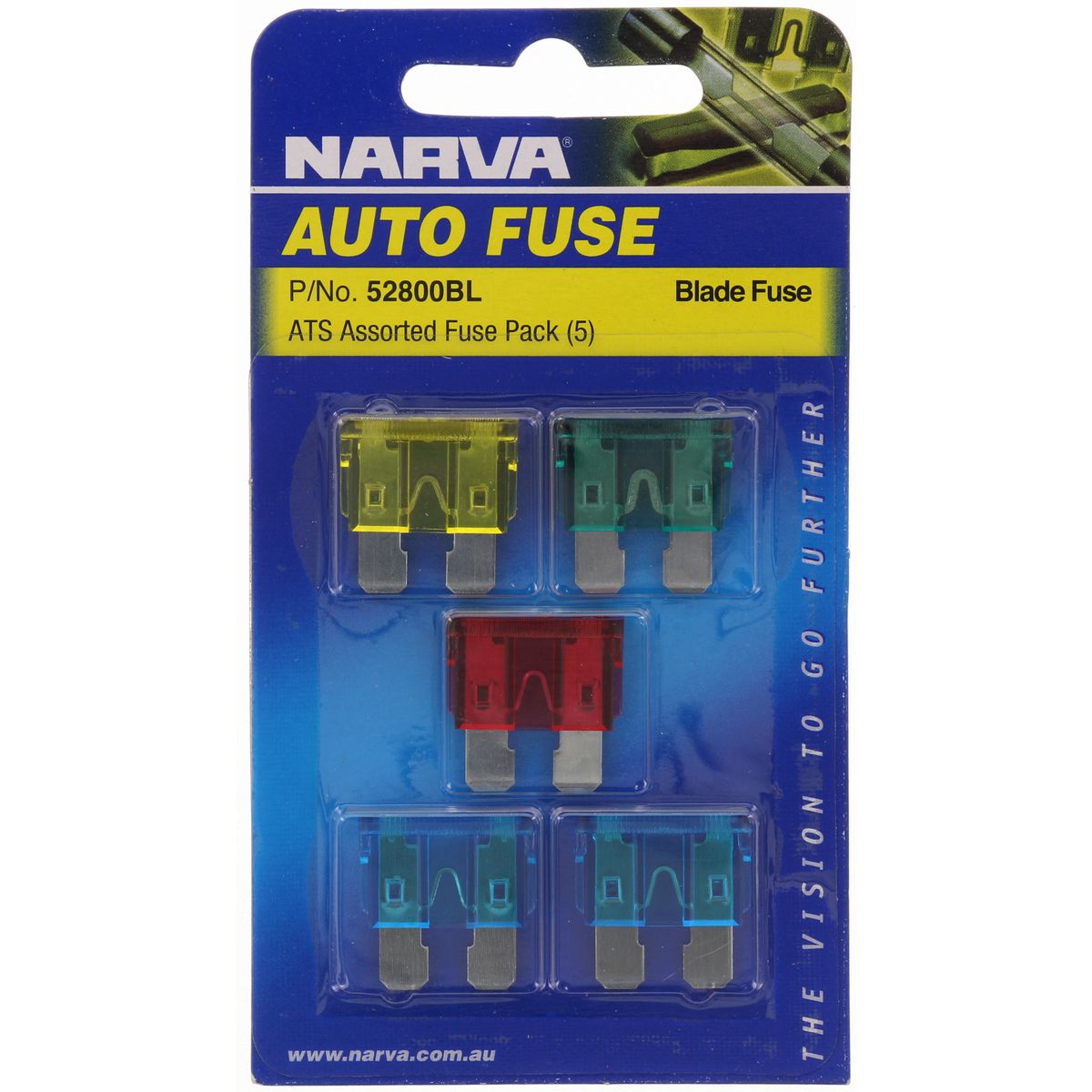 Narva Blade Fuse Asst 5Pk - 52800BL