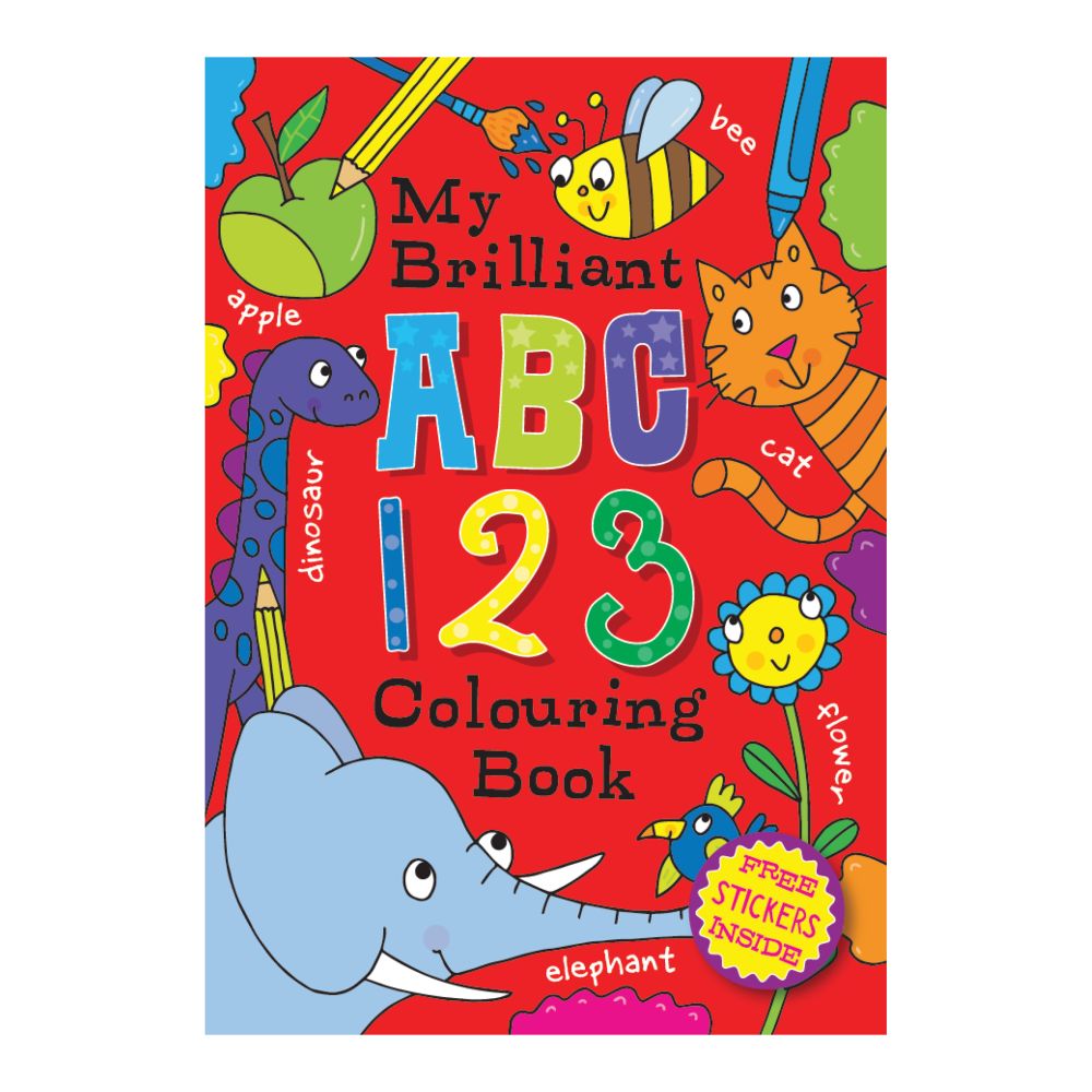 Colour & Sticker Book - ABC 123 Early Learning