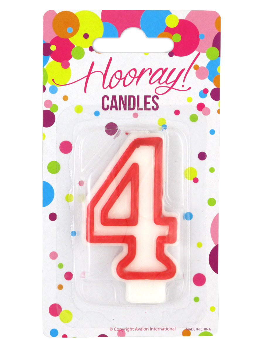 Hooray Numerical Candle - No4