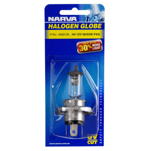 Narva H4 Halogen Globe -  48881BL