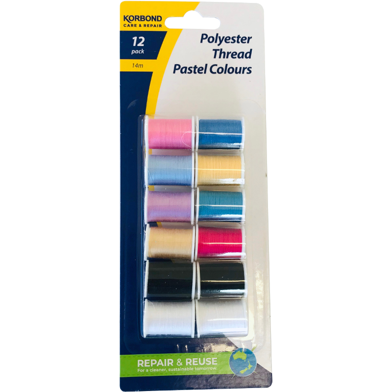 Korbond Thread Pastel 12pk