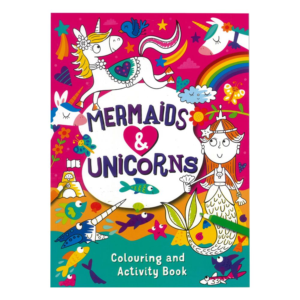 Colouring & Activity Book - Mermaids & Unicorns
