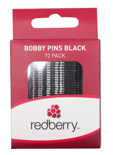 R/B Bobby Pins - Black 72pk