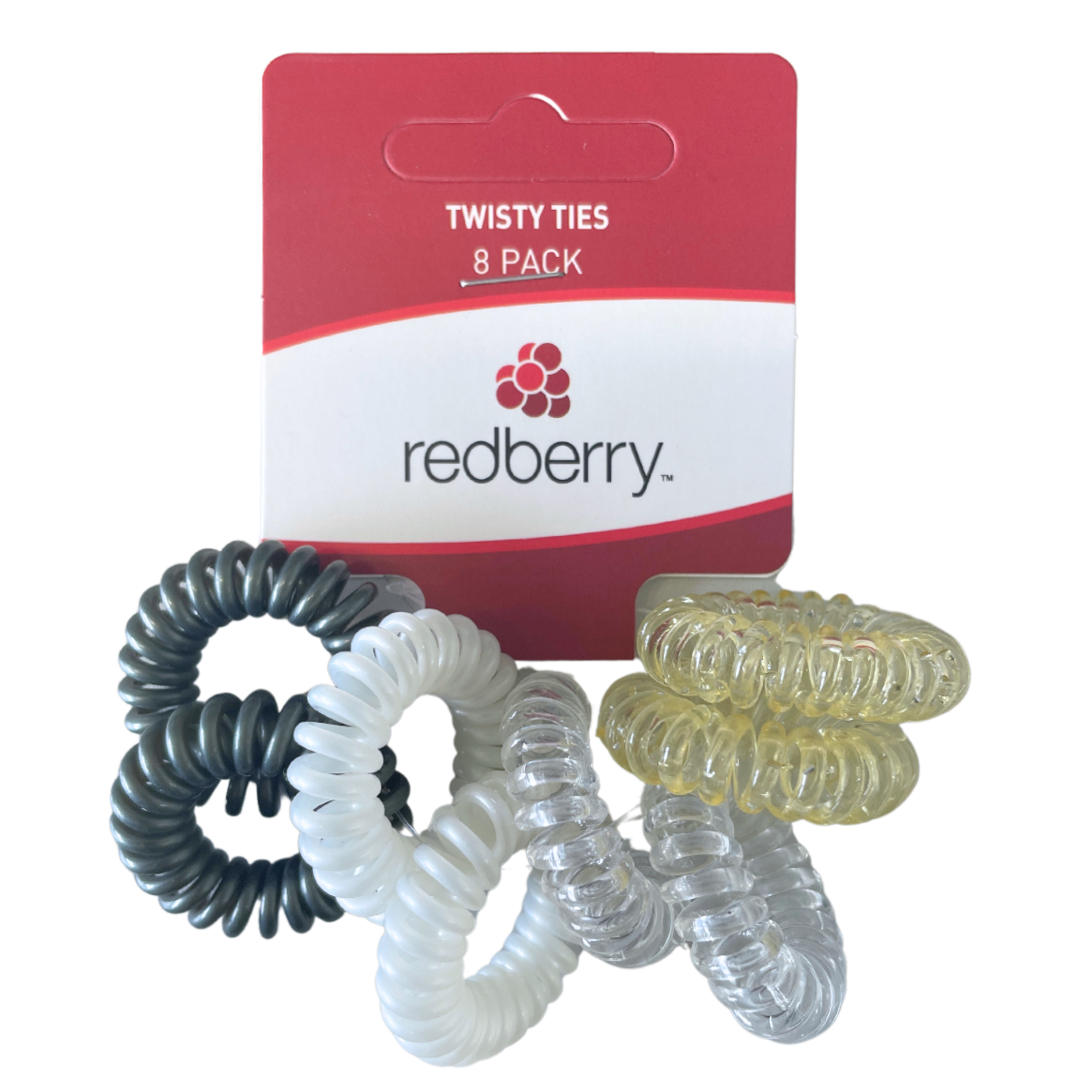 R/B Asstd Twisty Hair Ties 8pk